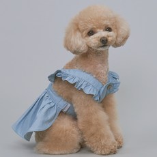 DOG-i 小狗牛仔連身裙, 1個, 淺藍色