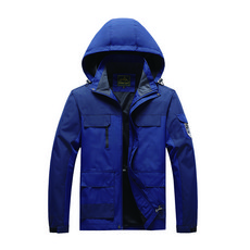 AOULS 男款可收納男性運動Windrunner防風夾克 8868