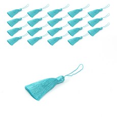 居家生活 基本款流蘇, 薄荷綠色, 20個