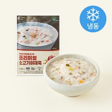 섬죽 소고기야채죽 (냉동), 400g, 2개
