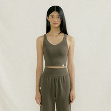 FRONT2LINE 女款Banda天然短版瑜珈背心