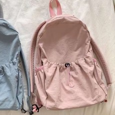 여성용 스트링 패브릭 백팩