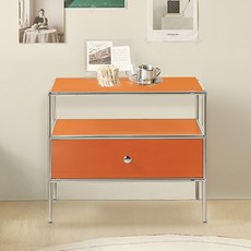 윌로우 저스틴 협탁 605 x 515 mm 방문설치, 오렌지, 1개