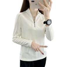 Sunbit資訊通訊 女款 Nedelly 長袖翻領半拉鍊上衣
