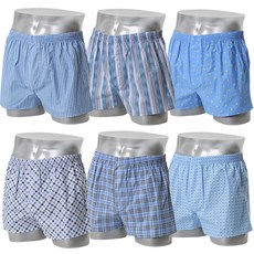 JISIFU 棉質透氣四角褲 淺色隨機 6件組