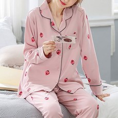 Estella 線條點綴孕婦睡衣上下套裝 PJM301