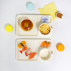 覺醒感性馬卡龍早午餐 2件組, 奶油米色, 2組