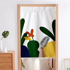 페어링 신선한 파티션 패브릭 아트 벨크로 커튼 가리개 1