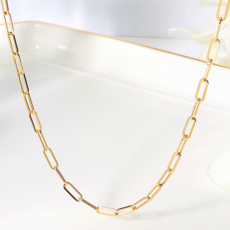 골드팡 여성용 14k 씬스틸러 클립체인 목걸이 + 쇼핑백