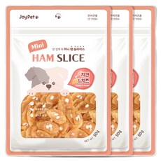 조이펫 강아지 햄 슬라이스 간식, 혼합맛(치킨/치즈), 50g, 3개