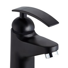 OLIVIA Ranger 單孔面盆水龍頭 黑色 自行安裝, 1個