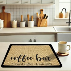 룰루홈 규조토 드라잉매트 식기 건조매트, 홈카페, 1개