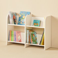 YEDAUM 幼兒用 Arin 雙層書櫃, 白色, 2層