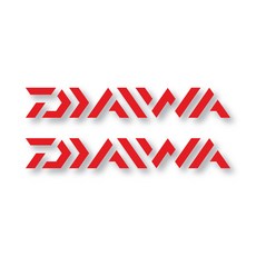 戶外車用貼花貼紙 Daiwa 中型, 2個, 紅色