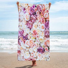 unhave 夏季派對沙灘巾 70 x 150 cm, 1個, 30 花朵