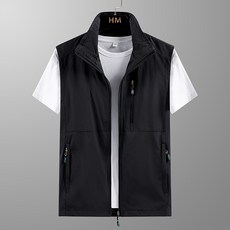 男款DM素色拉鍊背心