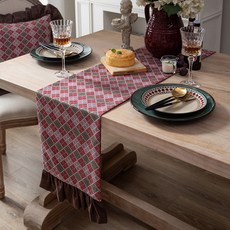 復古桌旗 Q143, 款式1, 30 x 180  cm, 1個