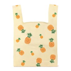 S&Q 水果塑膠袋購物袋, 50個, 鳳梨