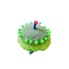 Ants 毛球 HBD 派對帽, 綠色格紋, 1個