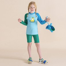 아이러브제이 아동용 오터 판타스틱 래쉬가드 세트