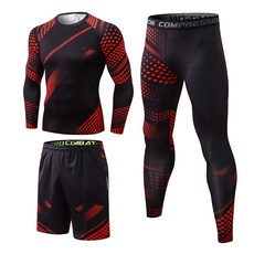 男款Naya風格健身服上下衣 3件組 FUYP-65-3