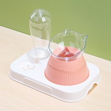 PASTEL PET 寵物三合一半自動餵食器, 粉色, 1個