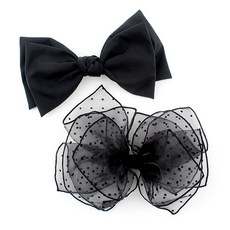 chenny bongbong 女童用茱麗葉大蝴蝶結髮夾組