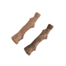 Petstages 森林史迪克 S-2件組, 木紋色 + 木紋棕色, 2入