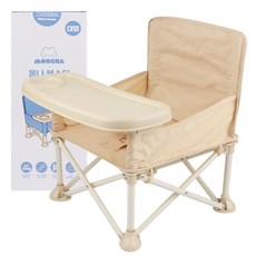 Breeze Moon 便攜式兒童露營椅 大型, 1個, 奶油米色