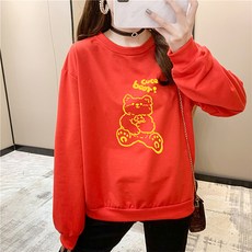 보글보글 큐티 베어 프린팅 맨투맨 임산부 상의 임부복