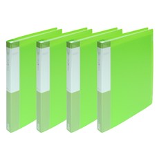 ECO Chungwoon PP 透明文件夾 A4 20頁, 淺綠色, 4個