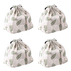 The Flow 方便實用布質野餐便當袋 009, 4個, 單一顏色