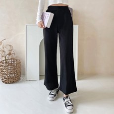 jalbba jean 女款分褲長彈力鬆緊腰闊腿褲