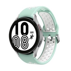 스페이스쉴드 날개형 스포티 스포츠 스마트워치 스트랩 20mm, 민트화이트