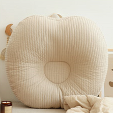 asomn 孩童用絎縫100支棉防逆流靠墊, 米色