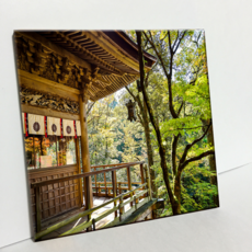 HTP 瓷磚 C418 日本寺廟風景畫框, 燒製瓷磚, 1個