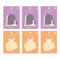 marimong 便利貼 夢想主題 3入+噩夢主題 3入, 1套, 混合顏色