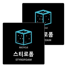 Garden in the City 壓克力回收保麗龍標示牌 18cm x 18cm x T 3mm, 2個, 黑色(B-29)