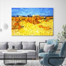 Baek & Art 文森·梵谷作品畫 帆布畫框 8 普羅旺斯的豐收