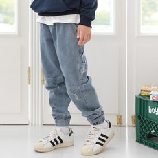 Nanajuni 兒童標籤束口牛仔褲