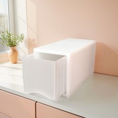 사이드 서랍장 1단, 화이트, 1개