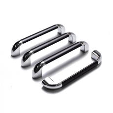 把手世界 高爾夫雙孔家具把手 P128mm 黑色, 4個