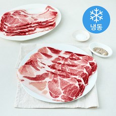 미국산 돼지 목전지 슬라이스 구이 볶음용 3mm (냉동), 1개, 1kg
