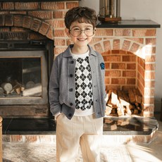 OWLEYBARN 男童 Buddy 翻領針織外套