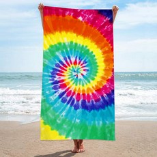 unhave 度假沙灘巾 70 x 150 cm, 05 彩虹, 1個