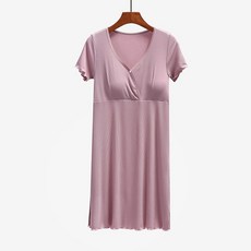 스타 셔링 수유 잠옷 임부 원피스