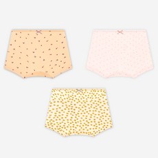 Uni FRIend 女童款Elia系列印花四角內褲 3件組