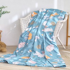 J-bedtime 床寢時光 台灣製天絲萊賽爾石墨烯涼被 RMG7869M, 夢幻森林 多色