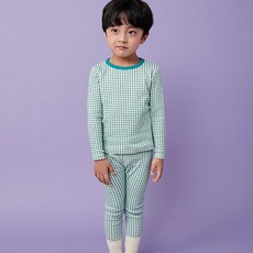 BAOBAB NAMU 童款迷你格紋彈性棉質長袖家居服+家居長褲組