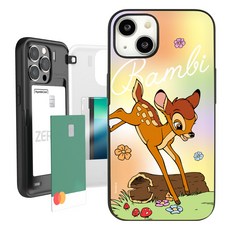 디즈니 밤비 블라썸 마그네틱 미러카드 포켓 휴대폰 케이스